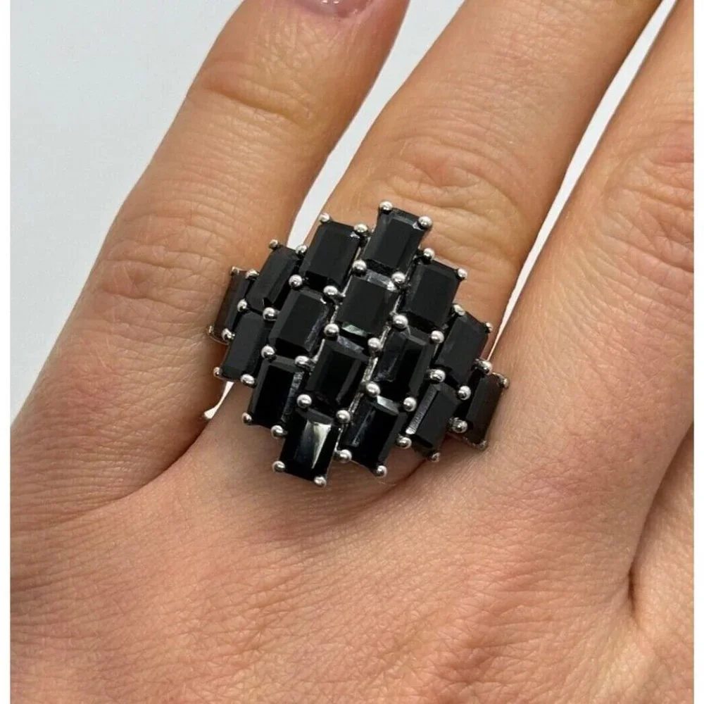 925 STERLING SILVER TOURMALINE RING SIZE 5.5